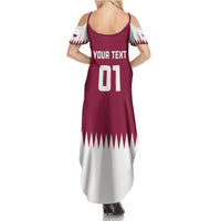 Custom Qatar Cricket Family Matching Summer Maxi Dress and Hawaiian Shirt Come On Boys - Wonder Print Shop