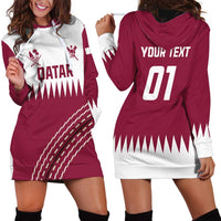 Custom Qatar Cricket Hoodie Dress Come On Boys - Wonder Print Shop