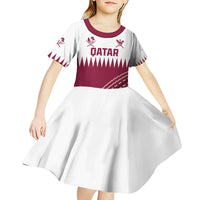 Custom Qatar Cricket Kid Short Sleeve Dress Come On Boys - Wonder Print Shop
