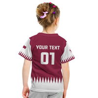 Custom Qatar Cricket Kid T Shirt Come On Boys - Wonder Print Shop