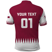 Custom Qatar Cricket Polo Shirt Come On Boys - Wonder Print Shop