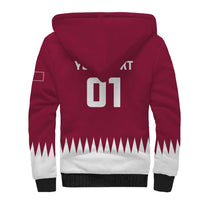 Custom Qatar Cricket Sherpa Hoodie Come On Boys - Wonder Print Shop