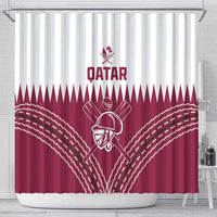 Qatar Cricket Shower Curtain Come On Boys LT01