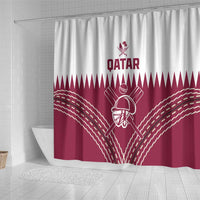 Qatar Cricket Shower Curtain Come On Boys LT01