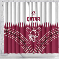 Qatar Cricket Shower Curtain Come On Boys LT01