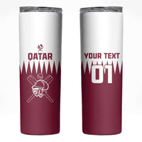 Custom Qatar Cricket Skinny Tumbler Come On Boys - Wonder Print Shop