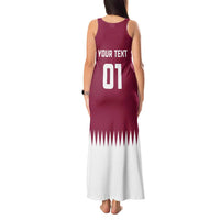 Custom Qatar Cricket Tank Maxi Dress Come On Boys - Wonder Print Shop