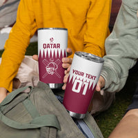 Custom Qatar Cricket Tumbler Cup Come On Boys - Wonder Print Shop