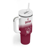 Custom Qatar Cricket Tumbler With Handle Come On Boys - Wonder Print Shop