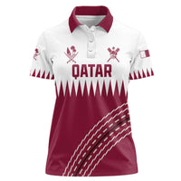 Custom Qatar Cricket Women Polo Shirt Come On Boys - Wonder Print Shop