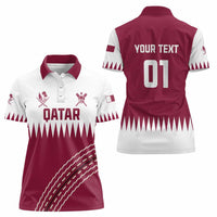 Custom Qatar Cricket Women Polo Shirt Come On Boys - Wonder Print Shop