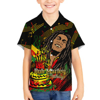 Legend Bob Birthday Family Matching Summer Maxi Dress and Hawaiian Shirt The Father of Reggae - Wonder Print Shop