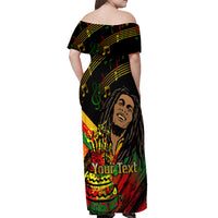Legend Bob Birthday Off Shoulder Maxi Dress The Father of Reggae - Wonder Print Shop