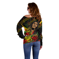 Legend Bob Birthday Off Shoulder Sweater The Father of Reggae - Wonder Print Shop