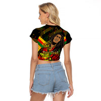 Legend Bob Birthday Raglan Cropped T Shirt The Father of Reggae - Wonder Print Shop