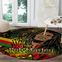 Bob Marley Birthday Round Carpet The Father of Reggae
