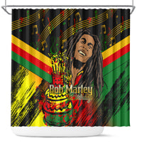 Bob Marley Birthday Shower Curtain The Father of Reggae