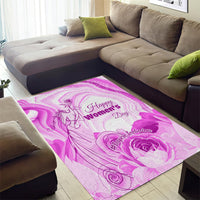 Happy International Women Day 2024 Area Rug Inspire Inclusion - Wonder Print Shop