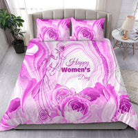 Happy International Women Day 2024 Bedding Set Inspire Inclusion - Wonder Print Shop