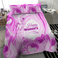 Happy International Women Day 2024 Bedding Set Inspire Inclusion - Wonder Print Shop