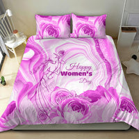 Happy International Women Day 2024 Bedding Set Inspire Inclusion - Wonder Print Shop