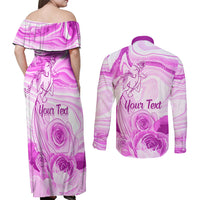 Happy International Women Day 2024 Couples Matching Off Shoulder Maxi Dress and Long Sleeve Button Shirt Inspire Inclusion - Wonder Print Shop