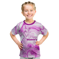Happy International Women Day 2024 Kid T Shirt Inspire Inclusion - Wonder Print Shop
