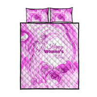 Happy International Women Day 2024 Quilt Bed Set Inspire Inclusion - Wonder Print Shop