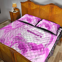 Happy International Women Day 2024 Quilt Bed Set Inspire Inclusion - Wonder Print Shop