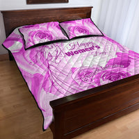 Happy International Women Day 2024 Quilt Bed Set Inspire Inclusion - Wonder Print Shop