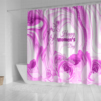Happy International Women Day 2024 Shower Curtain Inspire Inclusion