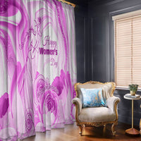 Happy International Women Day 2024 Window Curtain Inspire Inclusion - Wonder Print Shop