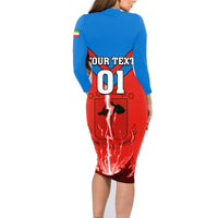 Equatorial Guinea Football Family Matching Long Sleeve Bodycon Dress and Hawaiian Shirt Come On Nzalang Nacional - Wonder Print Shop