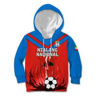 Equatorial Guinea Football Kid Hoodie Come On Nzalang Nacional - Wonder Print Shop