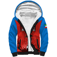 Equatorial Guinea Football Sherpa Hoodie Come On Nzalang Nacional - Wonder Print Shop