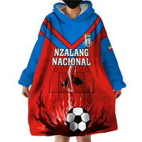 Equatorial Guinea Football Wearable Blanket Hoodie Come On Nzalang Nacional - Wonder Print Shop