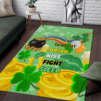 Saint Patrick Day Area Rug Shamrock To Do List - Wonder Print Shop