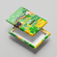 Saint Patrick Day Canvas Wall Art Shamrock To Do List - Wonder Print Shop