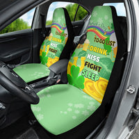 Saint Patrick Day Car Seat Cover Shamrock To Do List - Wonder Print Shop