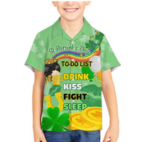 Saint Patrick Day Family Matching Mermaid Dress and Hawaiian Shirt Shamrock To Do List - Wonder Print Shop