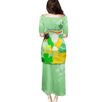 Saint Patrick Day Family Matching Puletasi and Hawaiian Shirt Shamrock To Do List - Wonder Print Shop