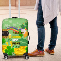 Saint Patrick Day Luggage Cover Shamrock To Do List - Wonder Print Shop