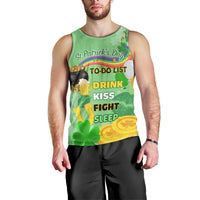 Saint Patrick Day Men Tank Top Shamrock To Do List - Wonder Print Shop