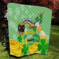 Saint Patrick Day Quilt Shamrock To Do List - Wonder Print Shop