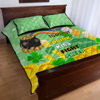 Saint Patrick Day Quilt Bed Set Shamrock To Do List - Wonder Print Shop