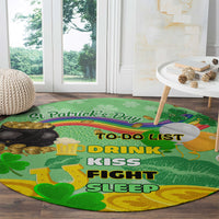 Saint Patrick Day Round Carpet Shamrock To Do List