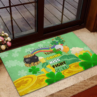 Saint Patrick Day Rubber Doormat Shamrock To Do List - Wonder Print Shop