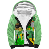 Saint Patrick Day Sherpa Hoodie Shamrock To Do List - Wonder Print Shop