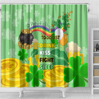 Saint Patrick Day Shower Curtain Shamrock To Do List