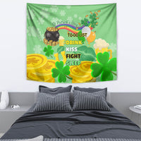 Saint Patrick Day Tapestry Shamrock To Do List - Wonder Print Shop